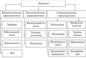 Определение и характеристики персонала организации