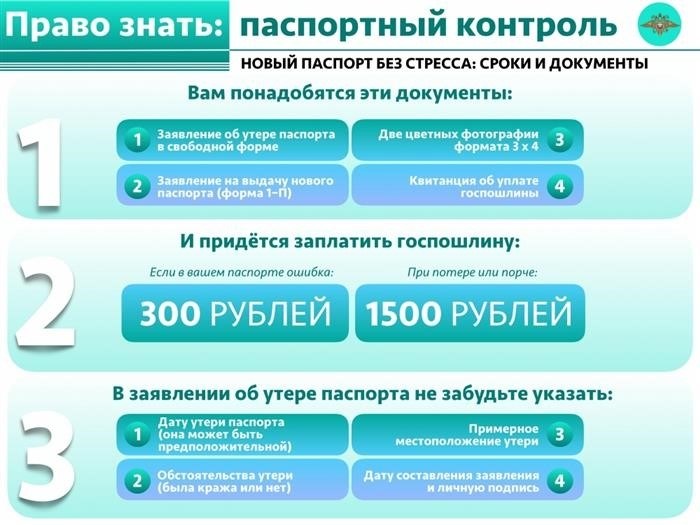 Штрафы за потерю паспорта в 2024 году.